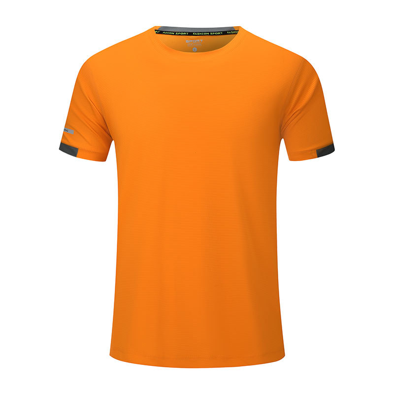 round collar solid color quick dry unisex sport tshirt team wear
