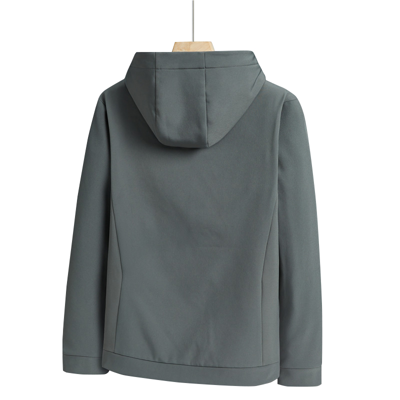 fleece lined softshell outdoor jacket hooded windproof urban windbreaker