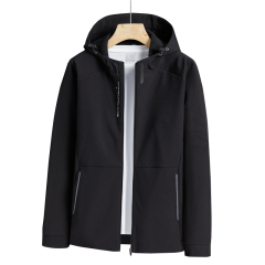 fleece lined softshell outdoor jacket hooded windproof urban windbreaker