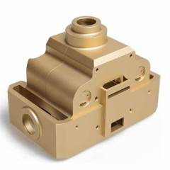 Custom Precision CNC milling parts - Brass-Valve connector