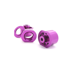 Precision custom aluminium part-Anodizing shining purple