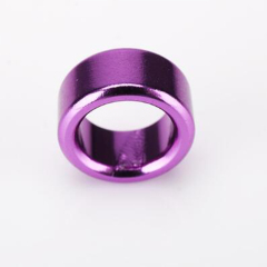Precision custom aluminium part-Anodizing shining purple
