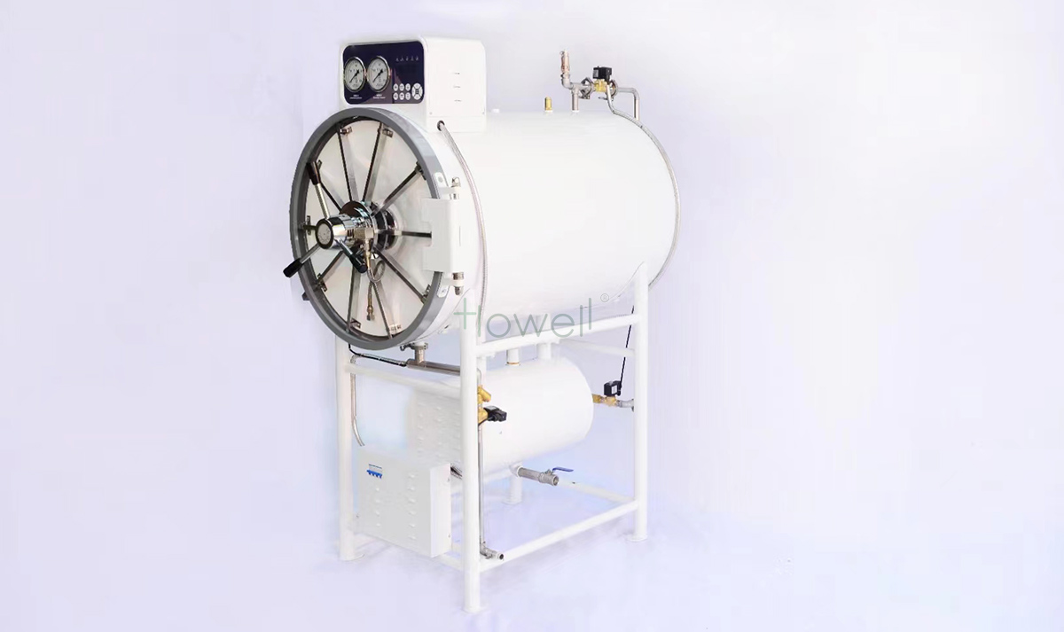 horizontal cylindrical pressure steam sterilizer