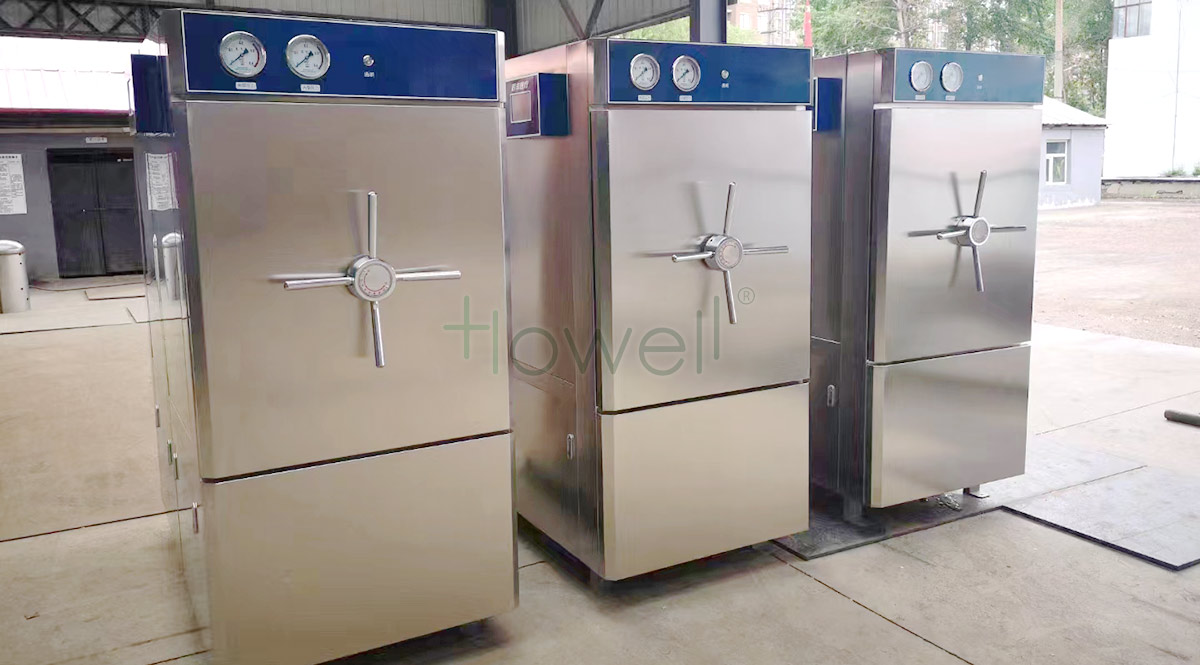 autoclave vertical de acero inoxidable