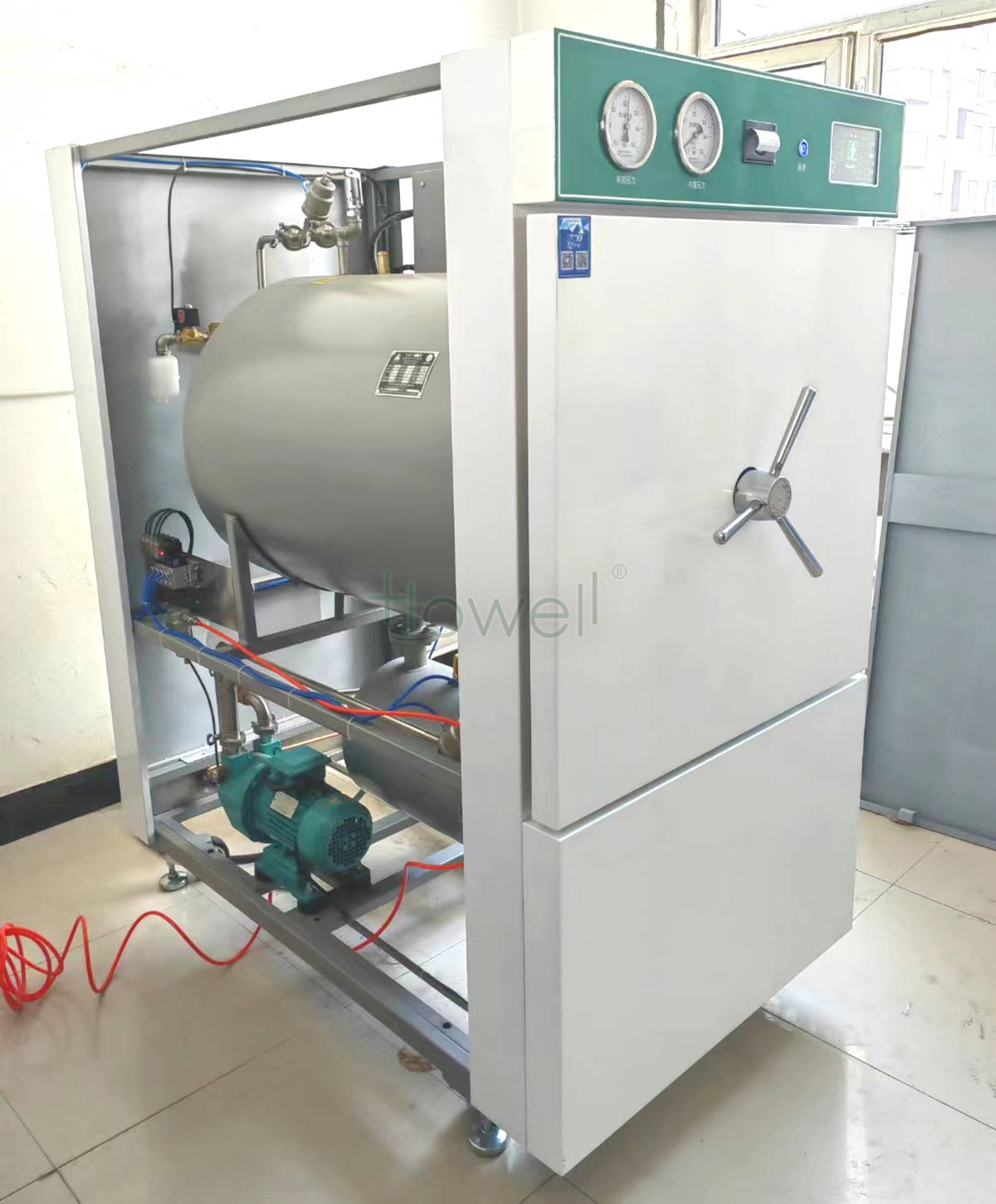 ဒေါင်လိုက် autoclave