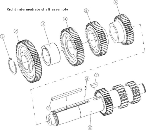 RIGHT INTERMEDIATE SHAFT ASSEMBLY
