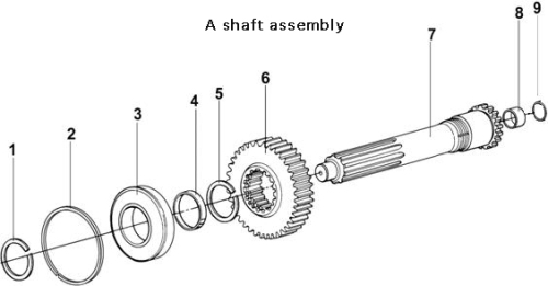 ONE SHAFT ASSEMBLY