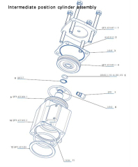 MIDDLE POSITION CYLINDER ASSEMBLY