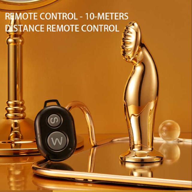 Eros Remote-Control Metal Vibrating Prostate Massager