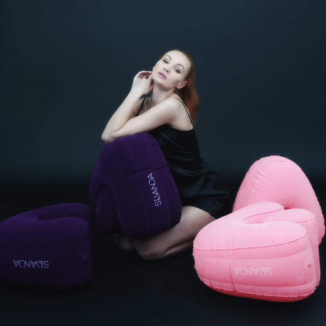 Sit-and-Ride Inflatable Wand Positioning Cushion
