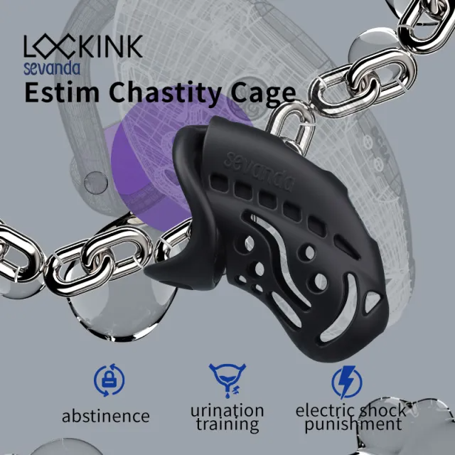 SEVENDA Nautilus Estim Chastity Cage