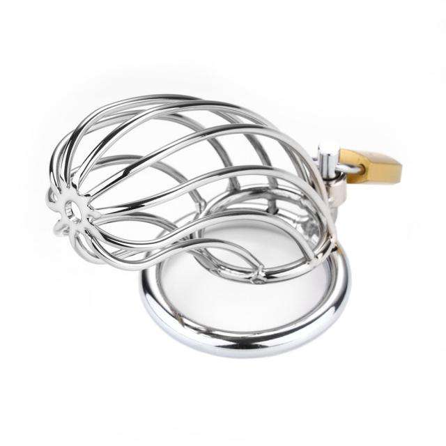 RUNYU-Spiral Stainless Steels Chastity Cage