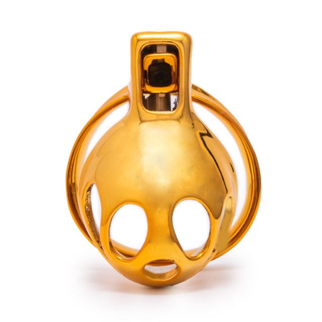 SEVANDA Golden Beatles Metal Chastity Cage