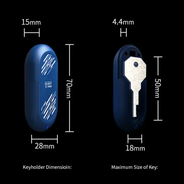 QIUI Bluetooth Key Holder Key Pod for Chastity Play