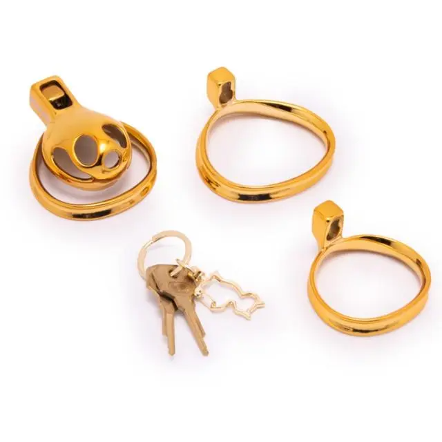 SEVANDA Golden Beatles Metal Chastity Cage