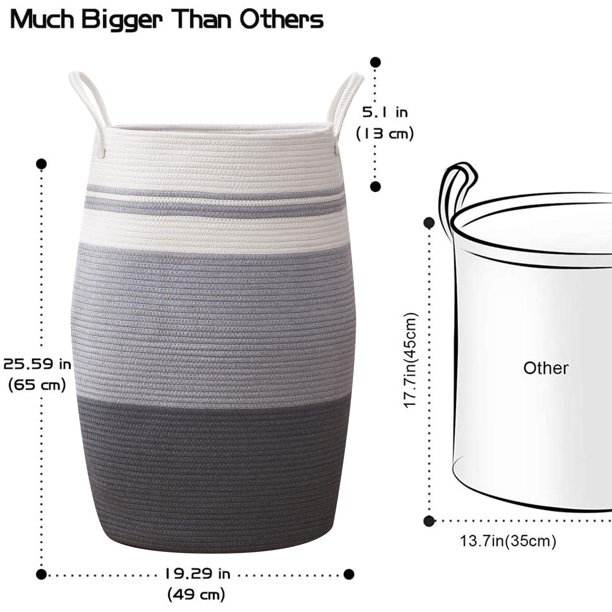 Extra tall top laundry hamper
