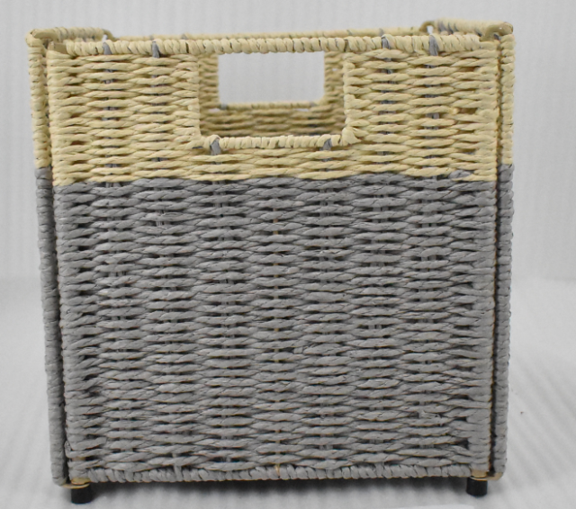 Cherishgard Laundry Hamper，Woven Cotton Rope Laundry Hamper with Handles for Blanket, Toys