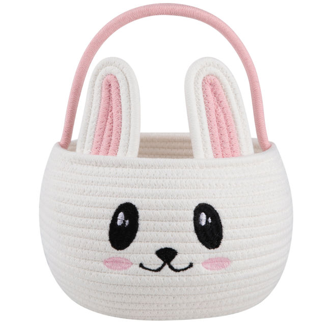 CHERISHGARD Easter Egg Hunting Basket，Easter Baskets for Kids，Baby Gift Basket for Books，Eggs，Toys, 6L