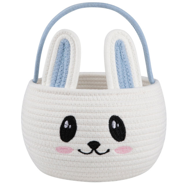 CHERISHGARD Easter Egg Hunting Basket，Easter Baskets for Kids，Baby Gift Basket for Books，Eggs，Toys, 6L