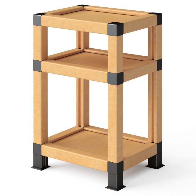 CHERISHGARD Nightstand Bedside Tables Open Storage Shelf, Side Table End Tables for Bedroom or Living Room