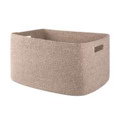 HLAOLA 70L Large Laundry Basket, Rectangular Cotton Rope Storage Basket, Suitable for Storing Blankets, Toys and Clothes in Various Places