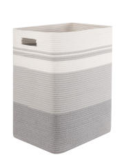 HLAOLA 76L Large Laundry Basket Cotton Rope Storage Bin for Blankets,Toys and Clothes