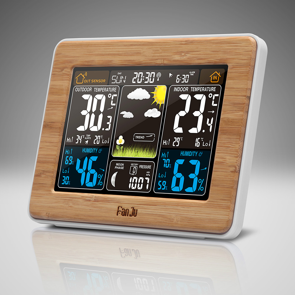 FJ3365 Color Weather Station with Outdoor Sensor