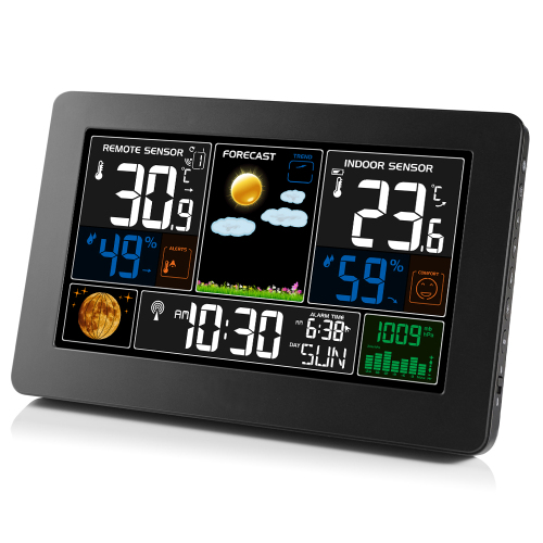 FJ3378B Color Weather Station with Outdoor Sensor