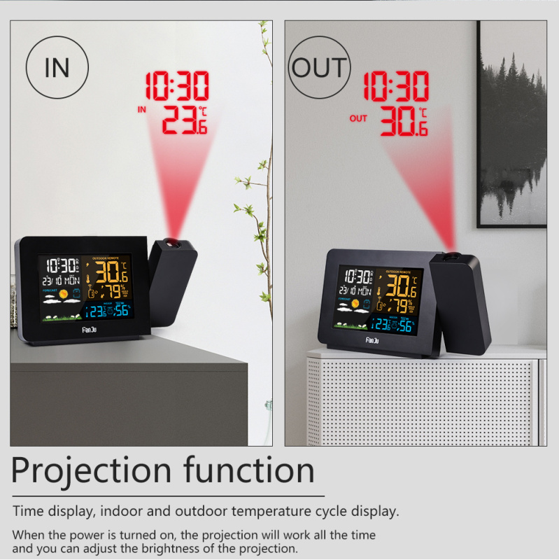FJ3391 Projection Weather Station with Outdoor Sensor