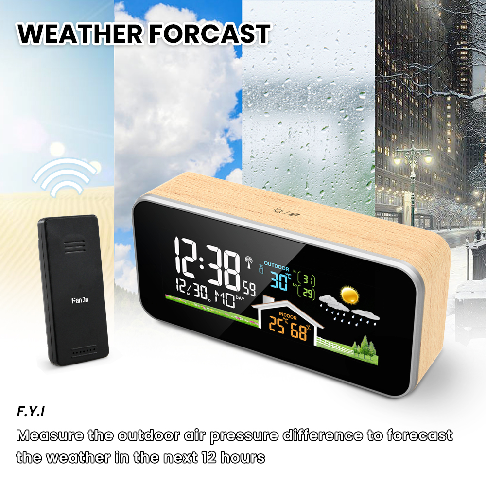 FJ1005 Color Weather Station with Outdoor Sensor