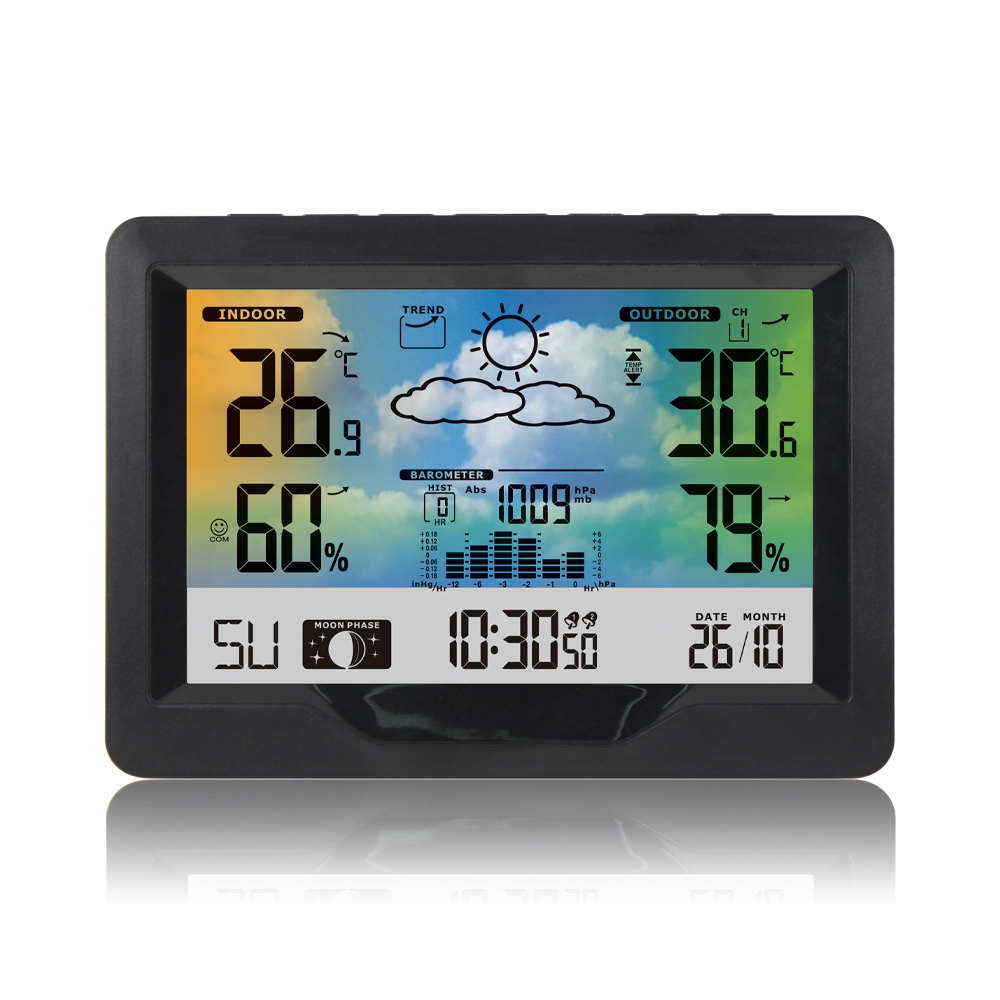 FanJu丨Wireless Weather Station with Outdoor Sensor Temperature Thermometer