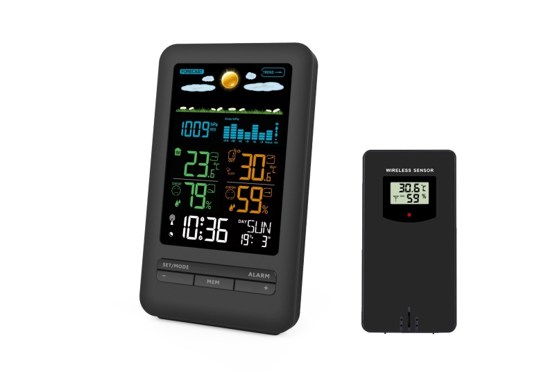 FJ3395C Color Weather Station with Outdoor Sensor