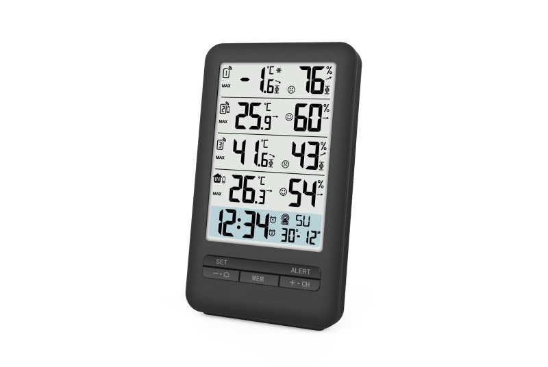 FJ3395F Color Weather Station with 3 Outdoor Sensor