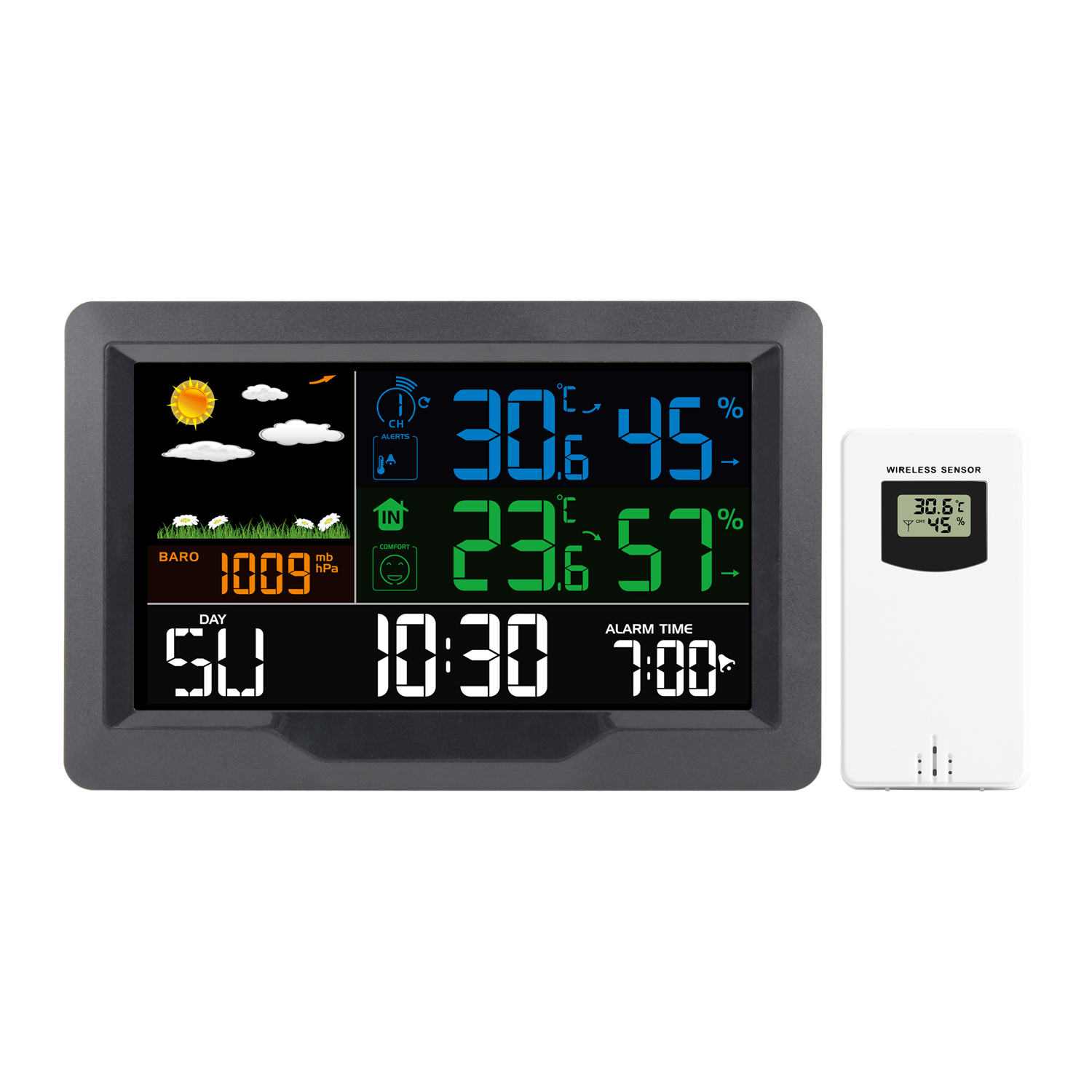 FJ3390B Color Weather Station with Outdoor Sensor