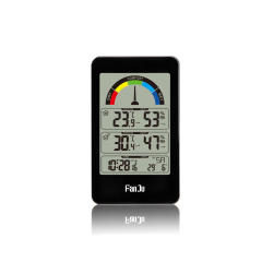 FJ3356 Indoor Thermometer Clock with Outdoor Sensor