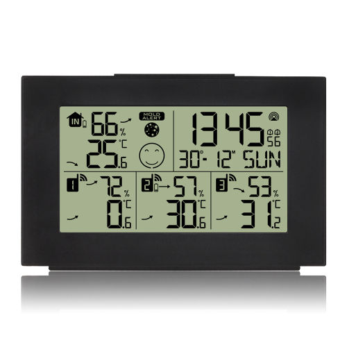 FJ3551D Weather Station with 3 Outdoor Sensor