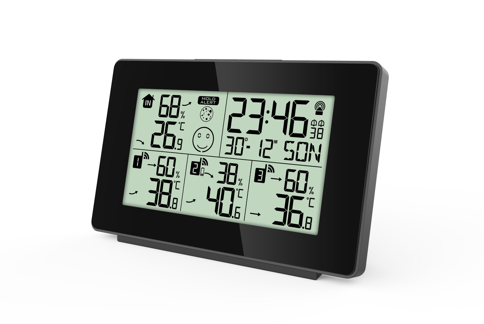 FJ3551D Weather Station with 3 Outdoor Sensor