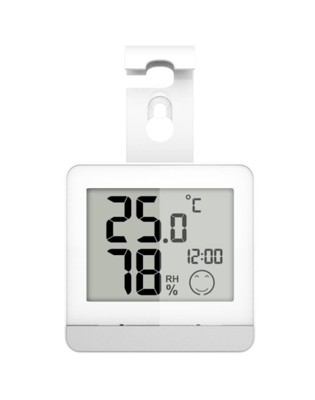 FJ2242TH Indoor Thermometer with Time