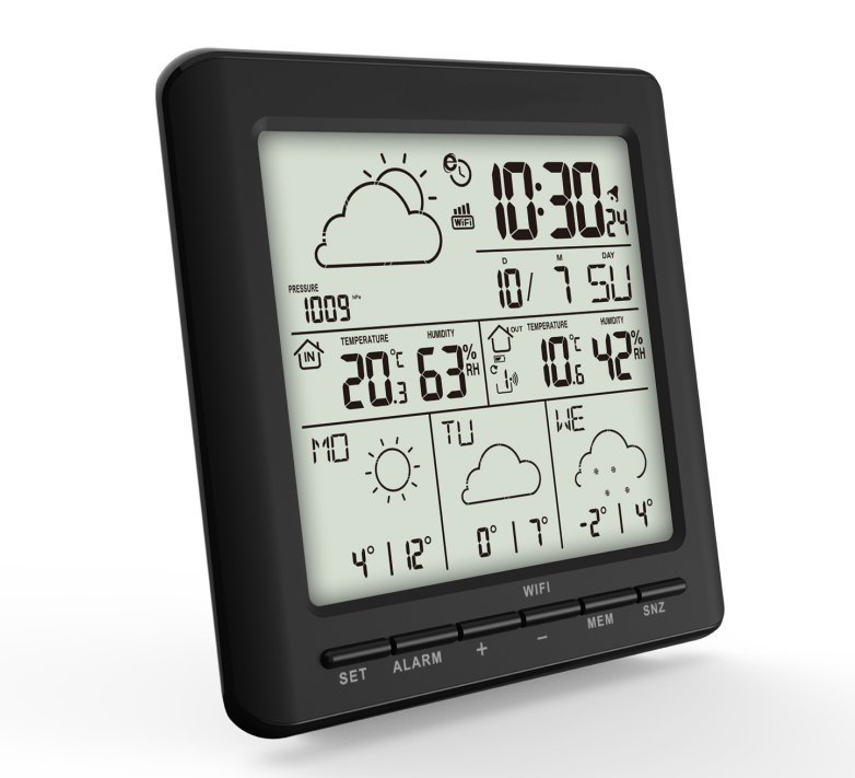 FanJu丨Professional WIFI Weather Station with Outdoor Sensor Wind Speed  Temperature Thermometer