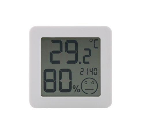 FJ730 Indoor Thermometer with Time Temperature Humidity