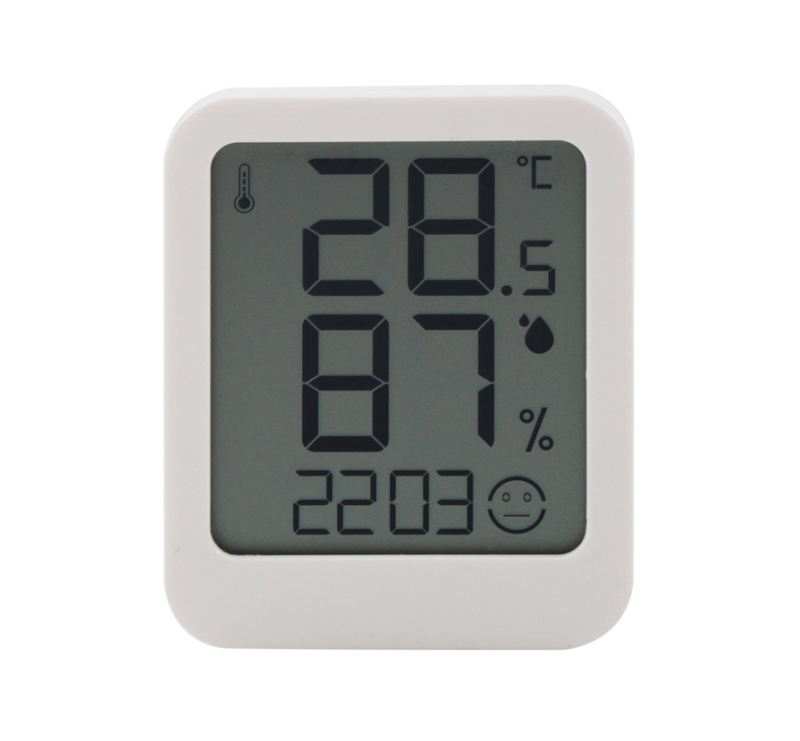 FJ761 Indoor Thermometer with Time Temperature Humidity