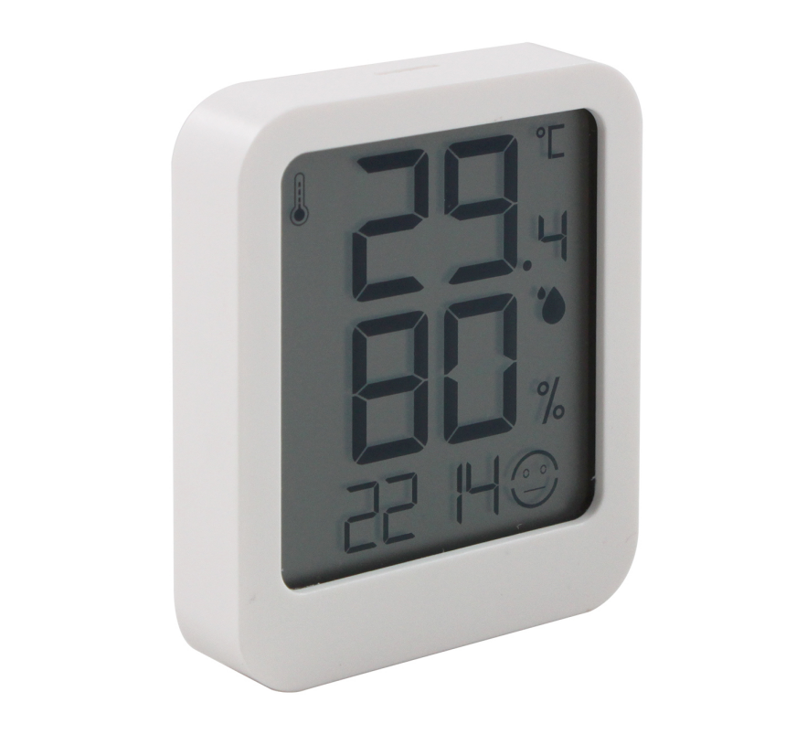 FJ761 Indoor Thermometer with Time Temperature Humidity