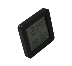FJ730C Indoor Thermometer with Time Temperature Humidity