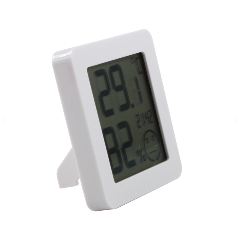 FJ761 Indoor Thermometer with Time Temperature Humidity