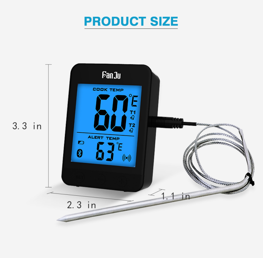 FJ2241 Buletooth Food Thermometer with APP