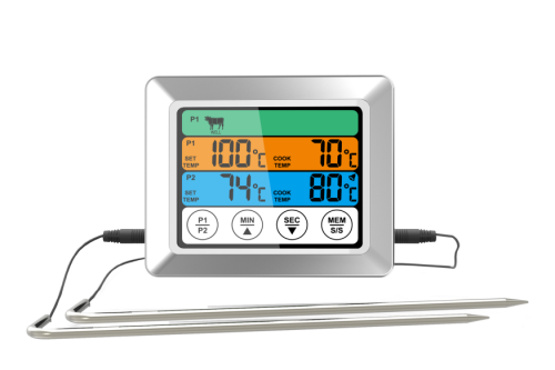 FJ2253 Food Thermometer with Double Stainless Fork