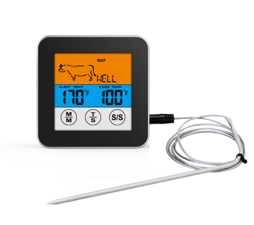 FJ2258 Food Thermometer with Stainless Fork