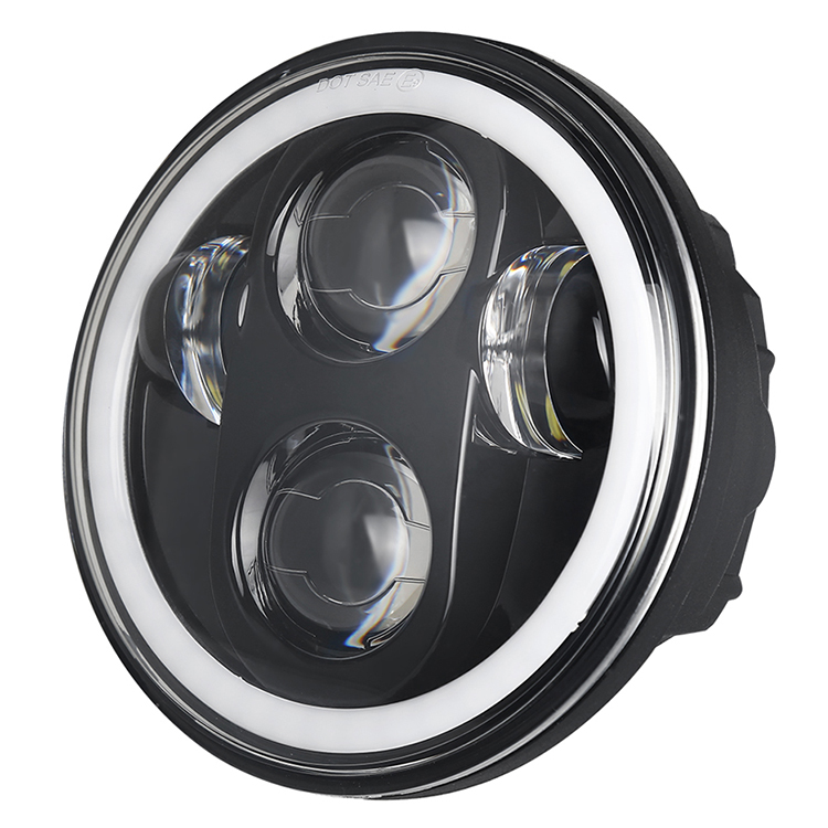 5.75 Zoll LED-Scheinwerfer mit DRL-Blinker-Halo-Ring