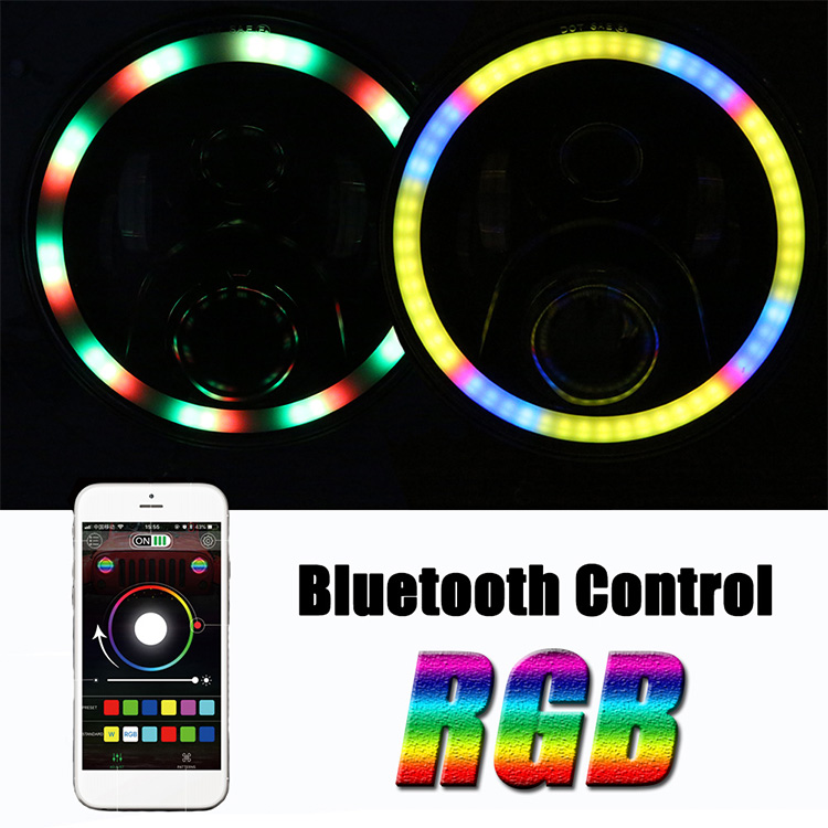 吉普牧马人 rgb led 大灯