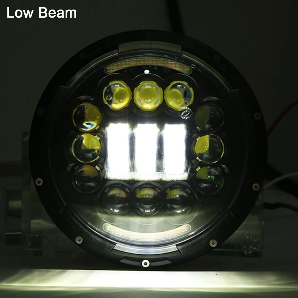 7 colių LED priekiniai žibintai, skirti Jeep Wrangler JK TJ LJ artimosioms šviesoms